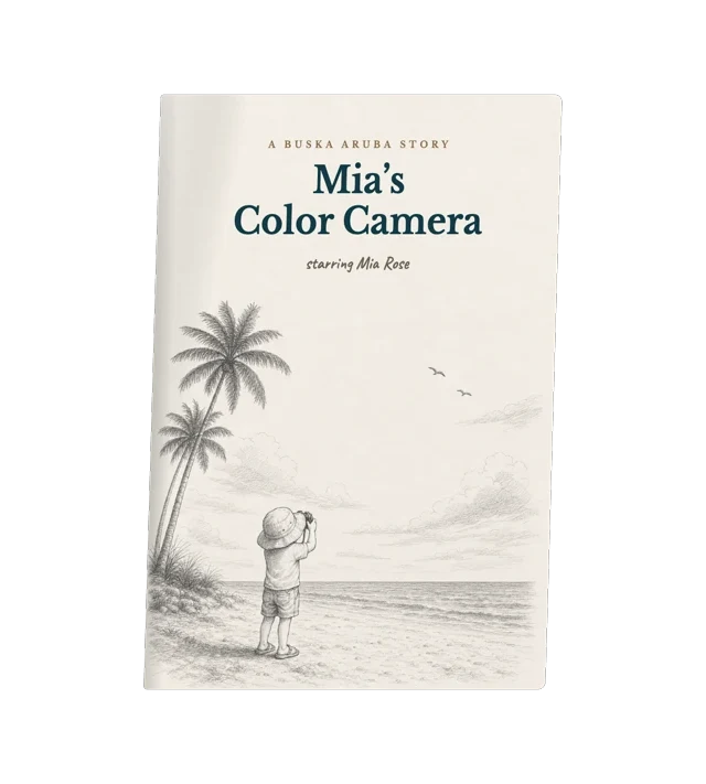 The printed hardcover: Mia's Color Camera
