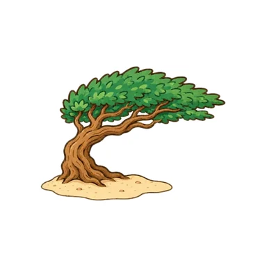 Fofoti Tree (Aruba's Leaning Tree), Aruba