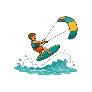 Kitesurfing at Hadicurari, Aruba